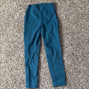 Teal High-Waisted Pants